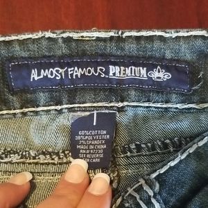 Almost Famous premium bootcut size 1